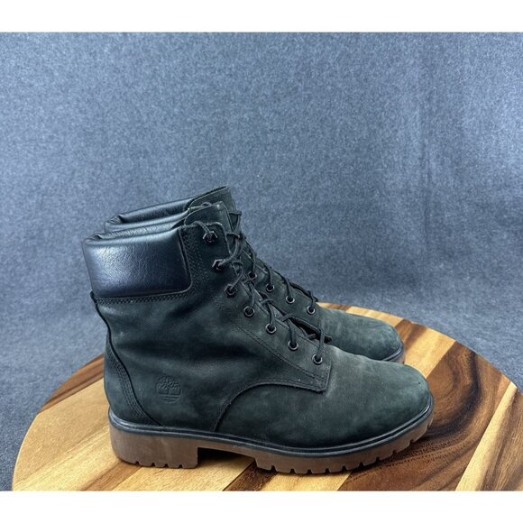 Timberland Jayne 6” Waterproof Boots Women’s Size 8.5 Green Nubuck Leather A1TH8 - Picture 1 of 11